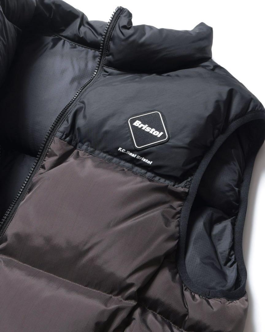 M FCRB 23AW DOWN VEST ブラウン　新品　ダウンベスト　ブリストル　bristol　黒　茶色_画像2