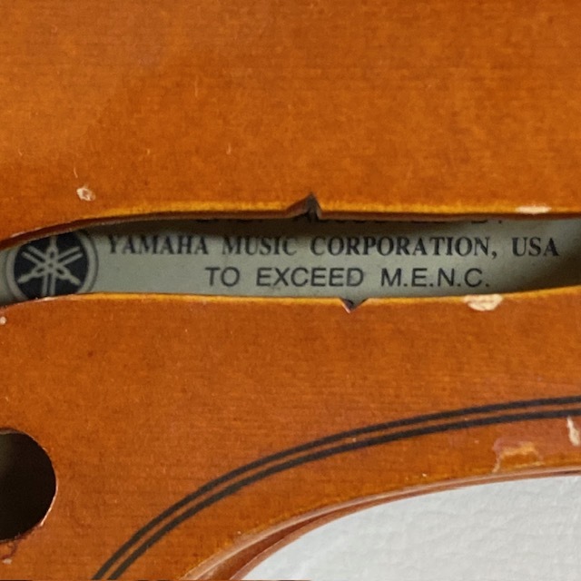 YAMAHA VL10-44 4/4 バイオリン ヴァイオリン 高級弓 JOHN BRASIL 付 YAMAHA製ケース付 中古 状態良好 ヤマハ_画像7