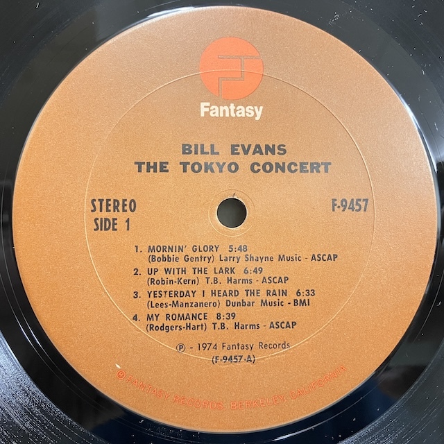 ■即決 JAZZ Bill Evans / The Tokyo Concert f9457 j39145 米オリジナル、茶 ビル・エヴァンス_画像3