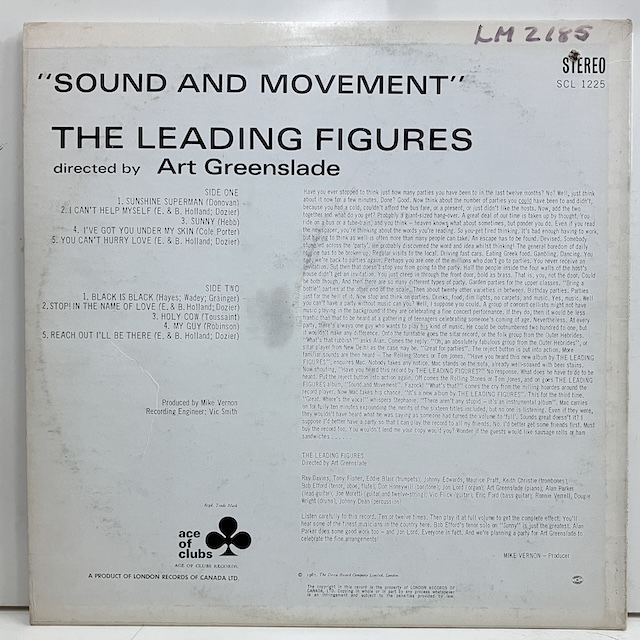 ■即決 JAZZ Leading Figures / Sound and Movement scl1225 ej4079 当時のカナダ盤 リーディング・フィギュアズ_画像2
