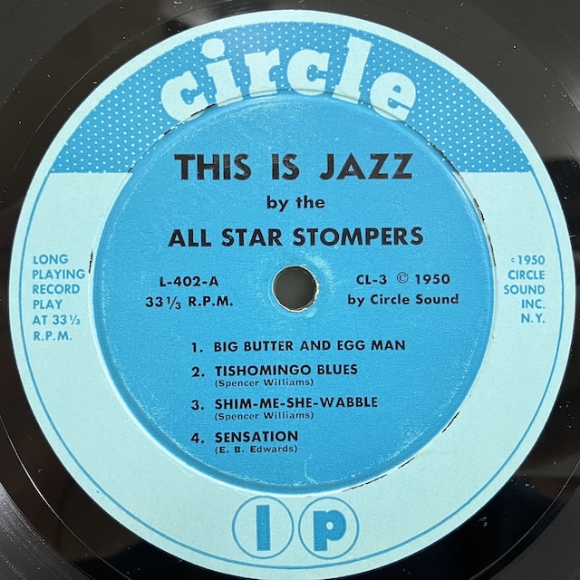 ■即決 JAZZ All Star Stompers / This Is Jazz l-402 j39174 米オリジナル、10インチ Dg Mono 耳(P)刻印 _画像3