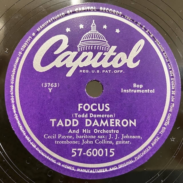 # быстрое решение SP78 Tadd Dameron / John*s Delight - Focus 57-60015 рис оригинал,2 искривление ввод 10 дюймовый MILES DAVIS