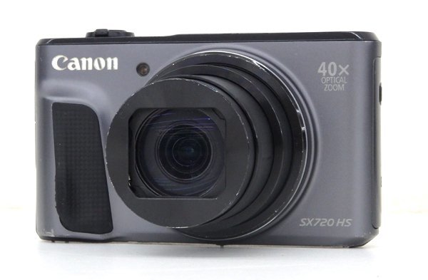 1円スタート ジャンク品 Canon/キャノン コンパクトデジタルカメラ PowerShot SX720 HS ブラック デジカメ 充電器/バッテリー2個付_画像1