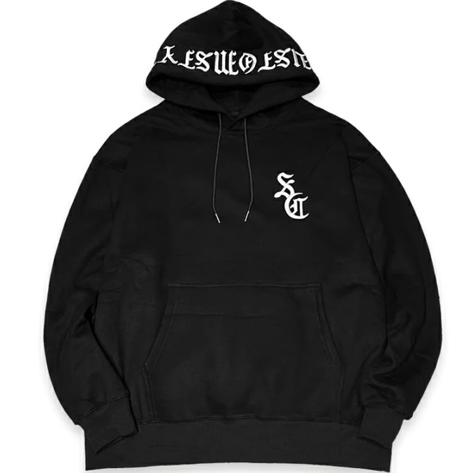 XLサイズ Kustomstyle カスタムスタイル PRIMERO PULLOVER HOODIE 刺繍LOGO パーカー 黒色_画像3