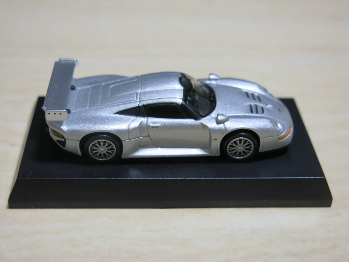 京商・ kyosho 　★1/64　 ミニカーコレクション　ポルシェ911 GT1 1996年　２台セット（ホワイト・シルバー）　★未使用品_画像5