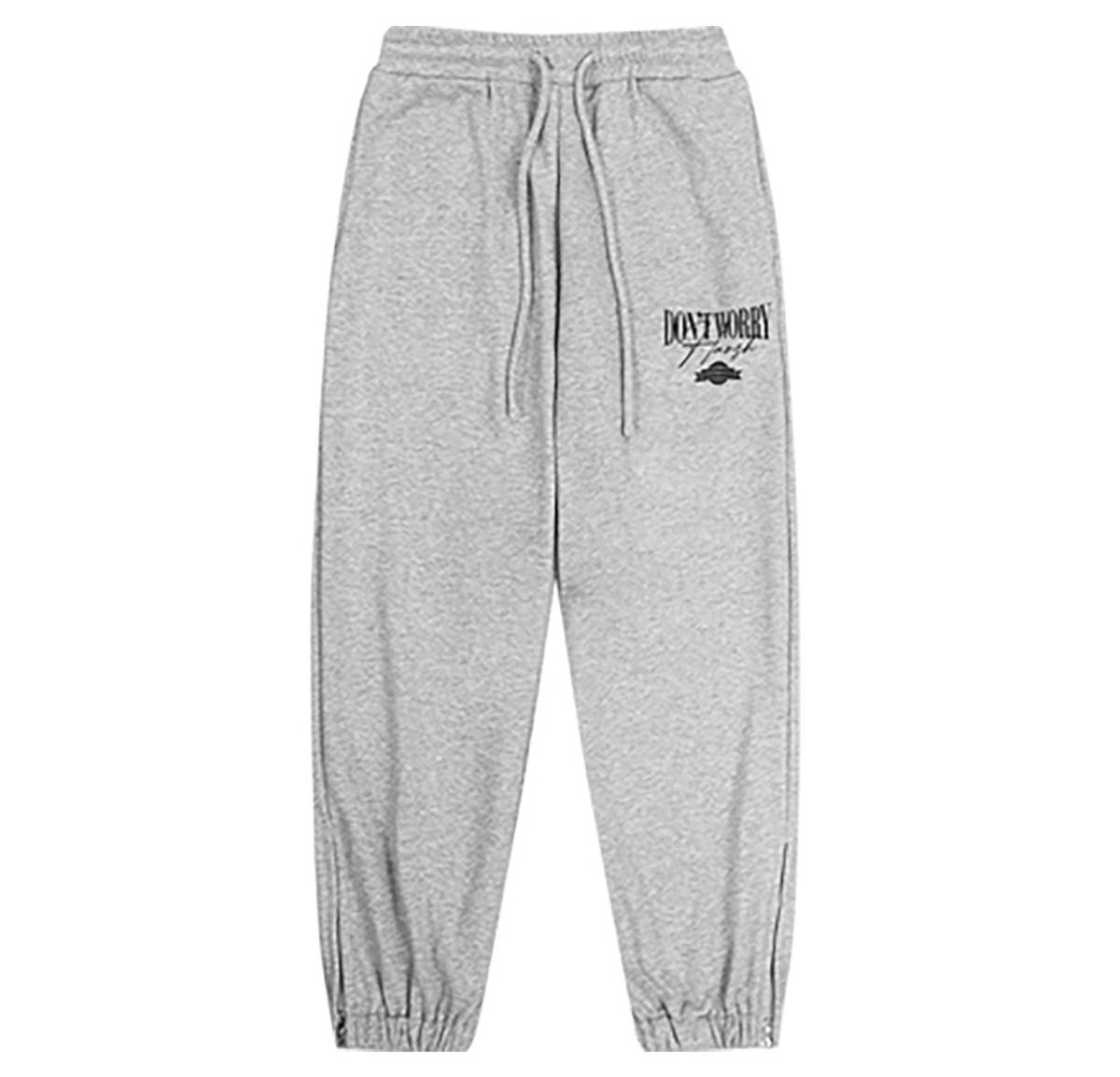 【 HARSH and CRUEL 】 DON'T WORRY LOGO PRINT SWEAT PANTS ロゴ プリント スウェット パンツ Mサイズ_画像7