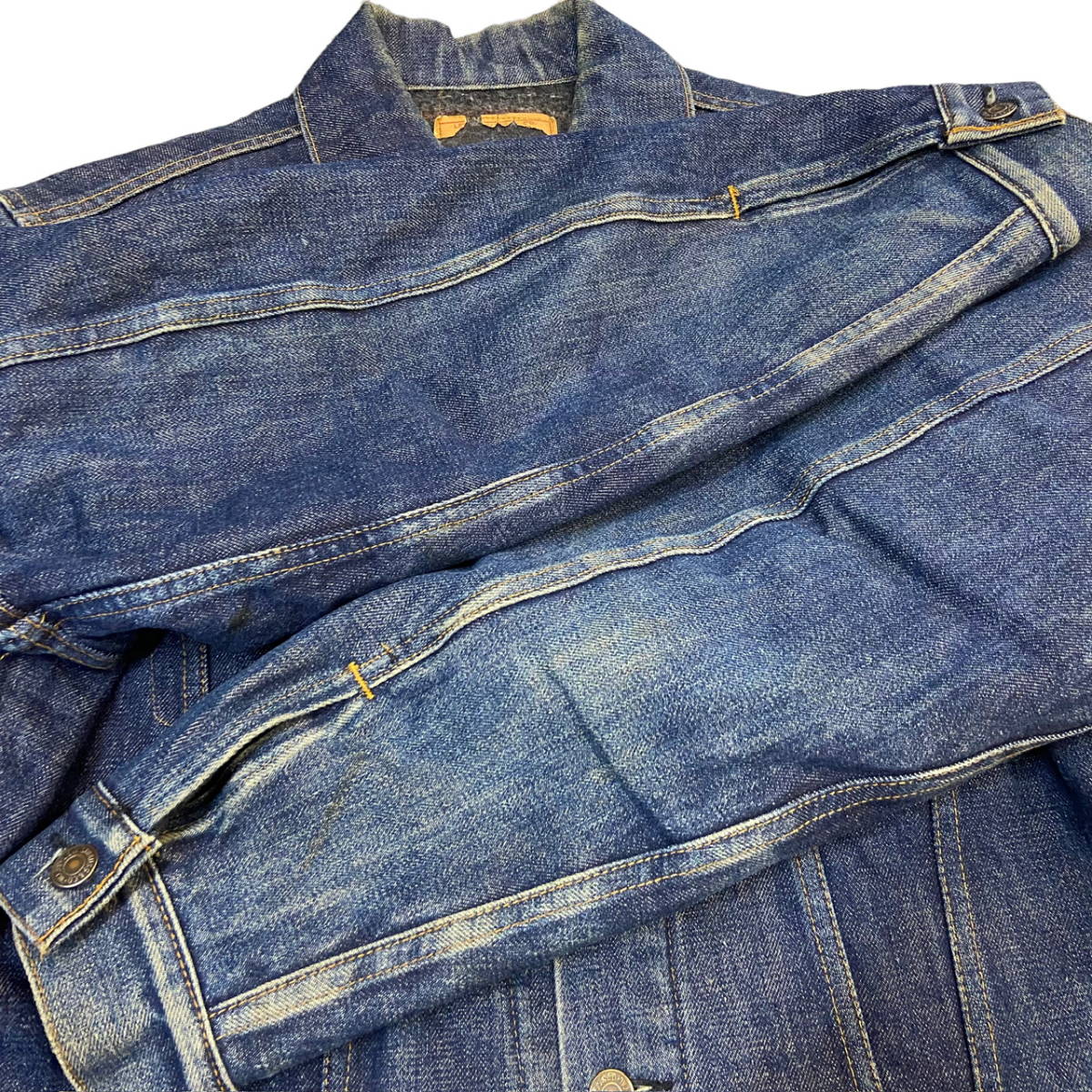 60s 70s Levi's 70505 ブランケット付き BIG E デニム ジャケット 42 ビッグE トラッカージャケット リーバイス Levis USA ヴィンテージ_画像9