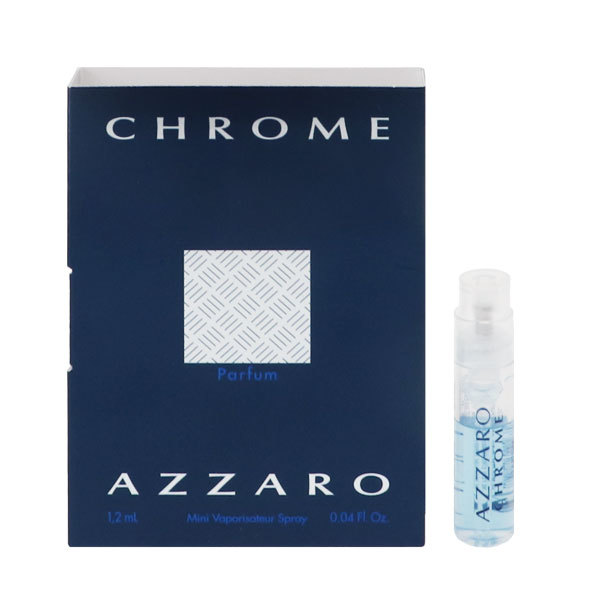 アザロ クローム (チューブサンプル) P・SP 1.2ml 香水 フレグランス CHROME PARFUM AZZARO 新品 未使用_画像1
