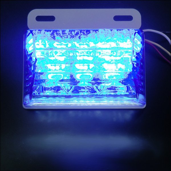 LEDサイドマーカー 4個組 24V ダウンライト付 角型 マーカーランプ ブルー + ホワイト [2]/20п_画像9