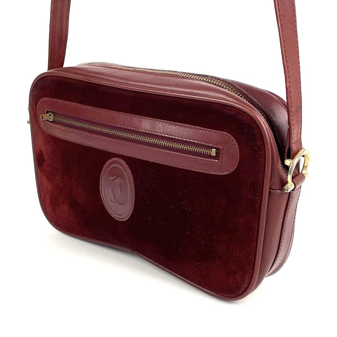美品】Cartier カルティエ マストライン ショルダーバッグ 美品】Cartier カルティエ マストライン ショルダーバッグ
