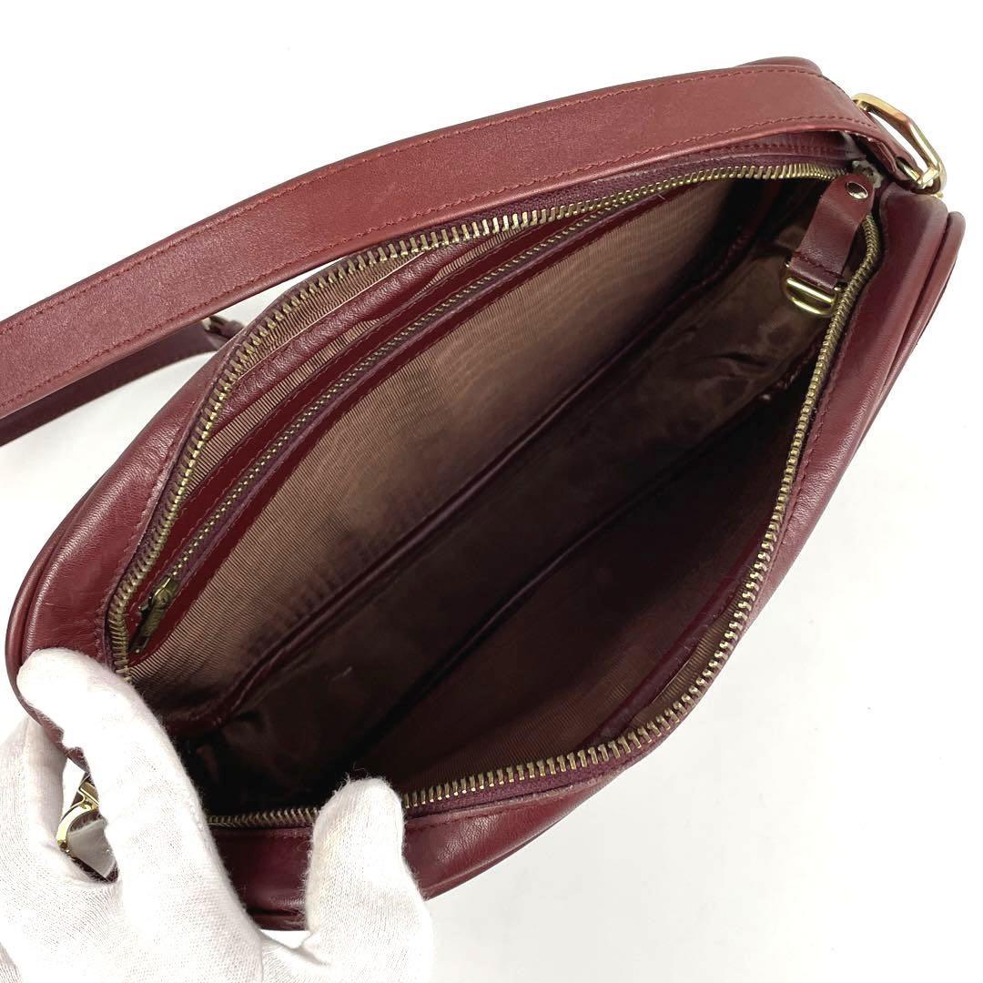 美品】Cartier カルティエ マストライン ショルダーバッグ 美品】Cartier カルティエ マストライン ショルダーバッグ