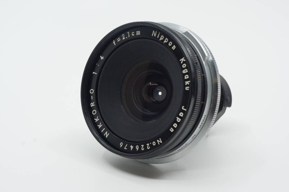ニコン NIKKOR-O 2.1cm F4 美品 ニッコール 21mm F4 専用ビューファインダー・レンズキャップ付き Nikon 超広角レンズの画像1