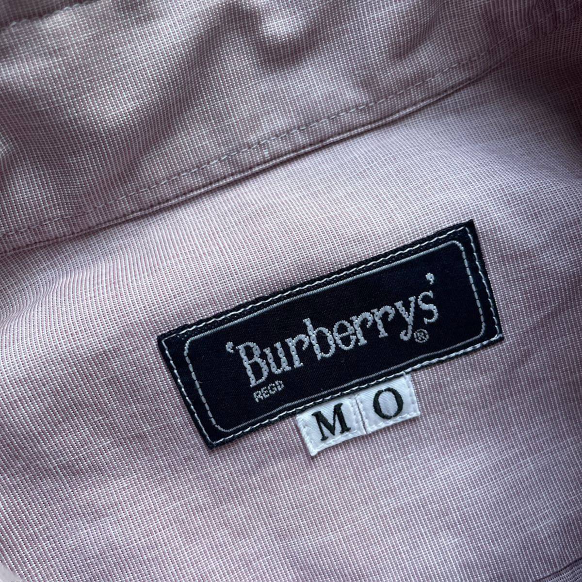 バーバリー BURBERRYS シャンブレー ボタンダウンシャツ ピンク M_画像3