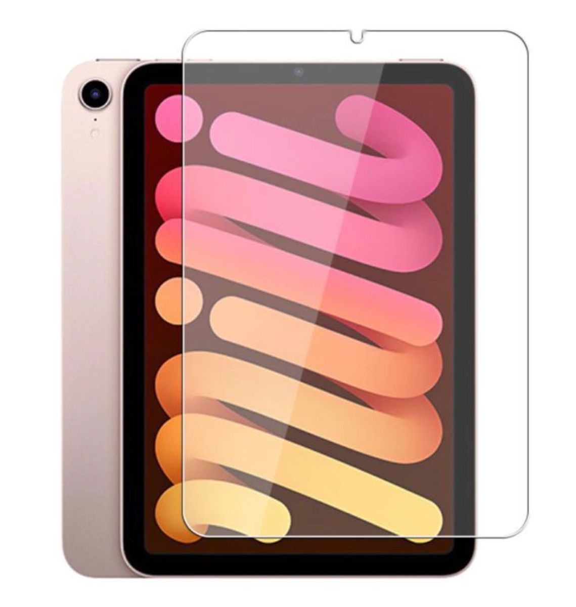 クリアケースセット ipad mini 6 ガラス 保護フィルム シリコン ケース カバー ショック軽減 iPad Mini6