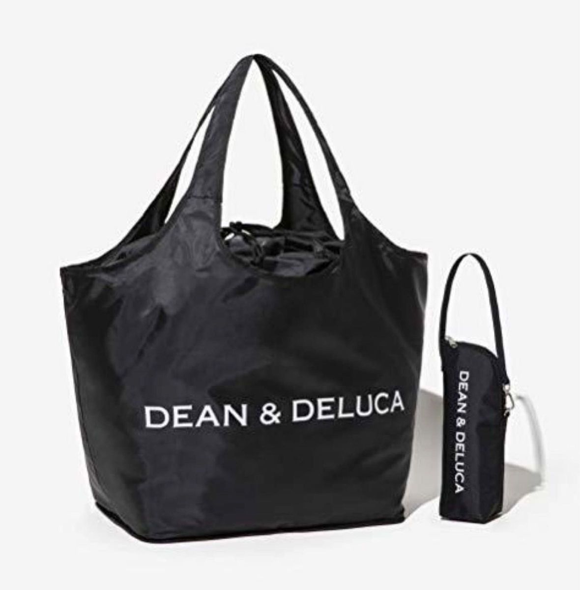 ディーン＆デルーカ DEAN ＆DELUCA レジかごバッグ 保冷ボトルケース 黒 ブラック GLOW 2020年8月号 付録 