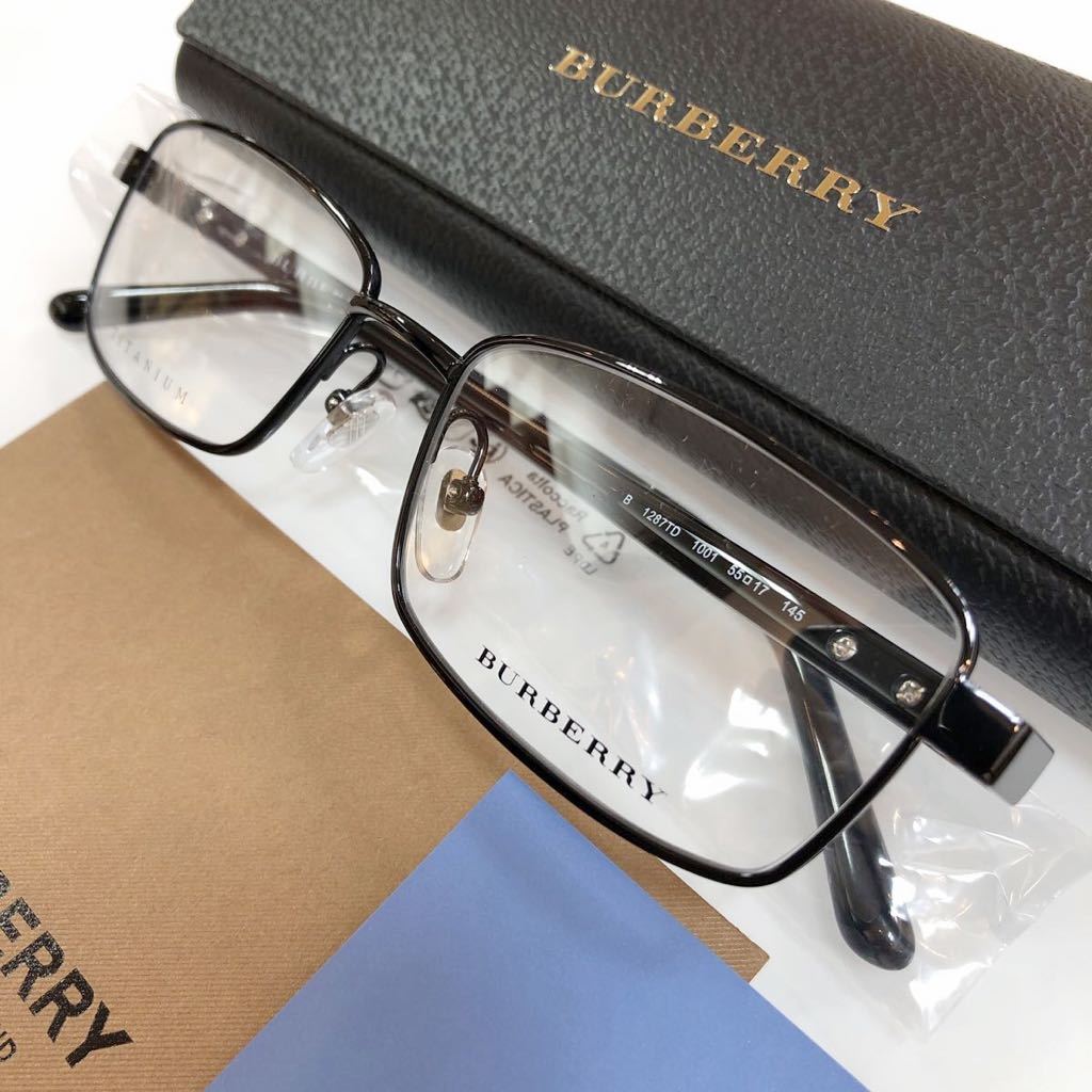 在庫限り特別価格！定価￥33,000 新品 バーバリー メガネ BE1287TD B1287 TD 1001 フレーム BURBERRY 正規品 新品 メガネフレーム 眼鏡_画像2