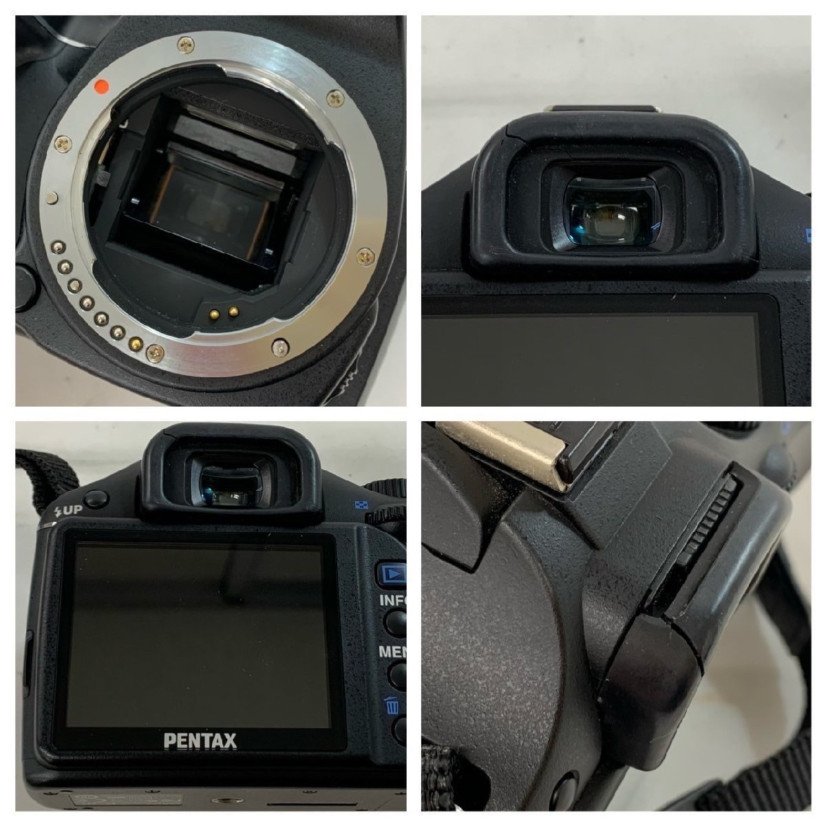 【中古品】【ジャンク品】(3点set)PENTAX デジタルカメラ[K-m]レンズ[1:4-5.6/50-200mm ED][1:3.5-5.6/18-55mm AL]【送料別】TD0225_画像3