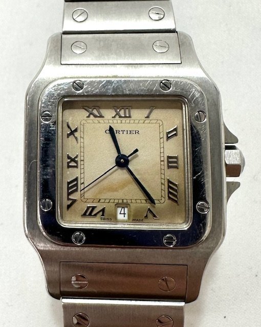 【中古品】カルティエ　Cartier　腕時計　サントスガルベ　クオーツ【送料別】FW0396_画像1