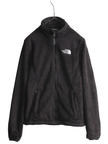 US企画 ノースフェイス フリース ジャケット レディース XS / The North Face ジャンパー ブルゾン アウトドア フルジップ 毛長 ブラック