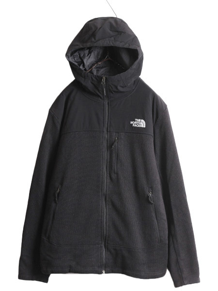 US企画 ノースフェイス 中綿 ゴードン ライオンズ パーカー ジャケット メンズ M The North Face アウトドア ブルゾン ニット フリース 黒