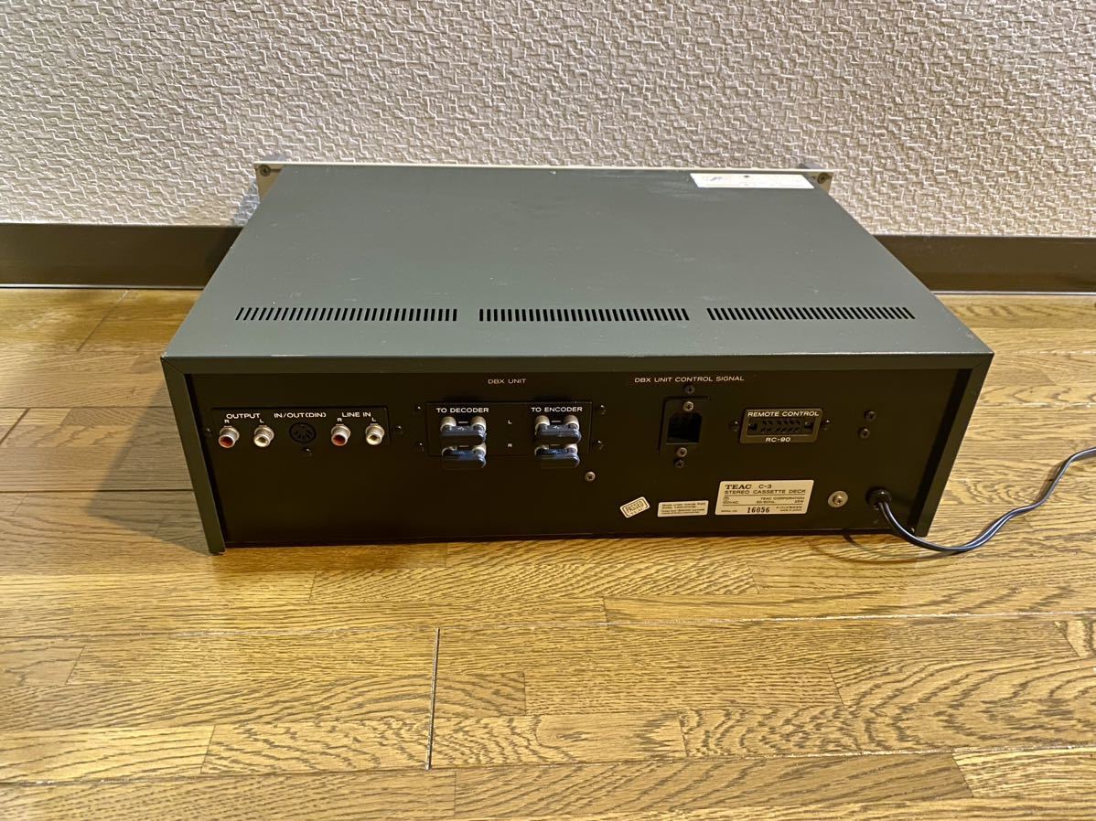 TEAC C-3 カセットデッキ ティアック 3ヘッド カセットテープ_画像5