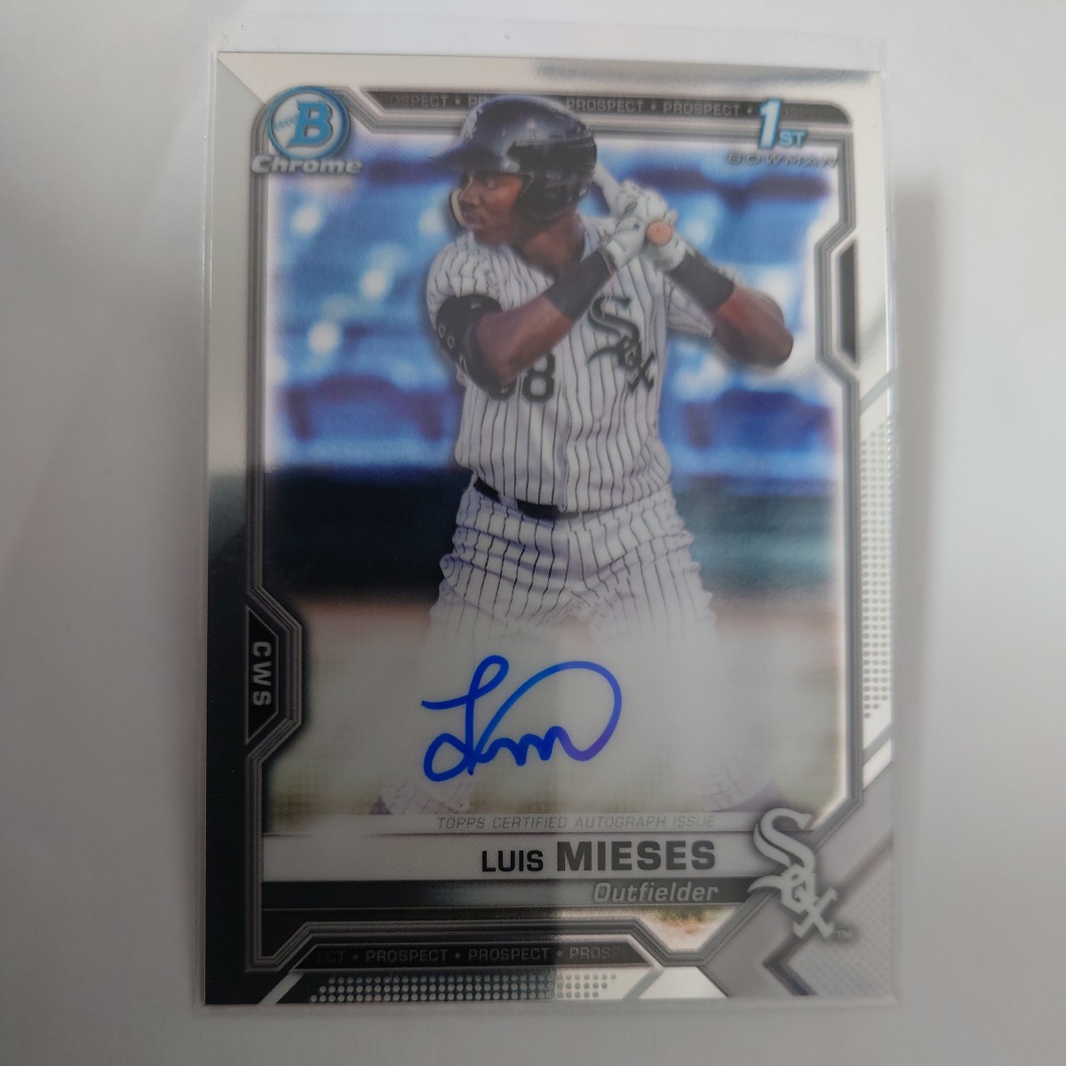 MLB 2021 Bowman〈LUIS MIESES〉直筆サイン 1st BOWMAN シカゴ・ホワイトソックス Topps_画像1