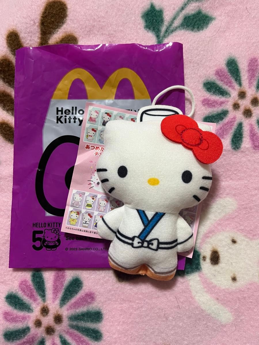 ハッピーセット ハローキティ50周年☆みつばちベア - ぬいぐるみ