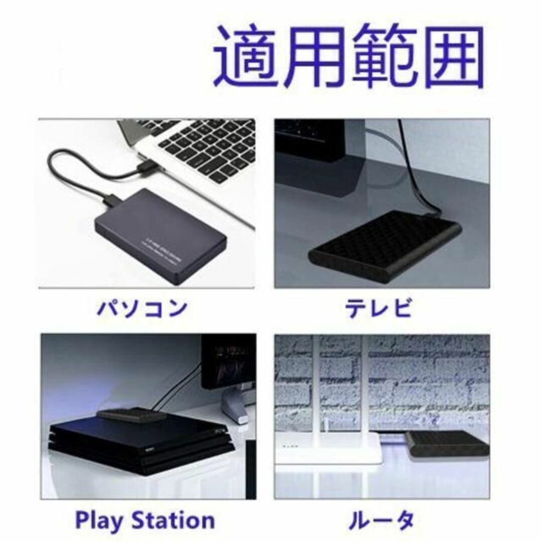 E057 640GB USB3.0 外付け HDD TV録画対応 p4_画像2