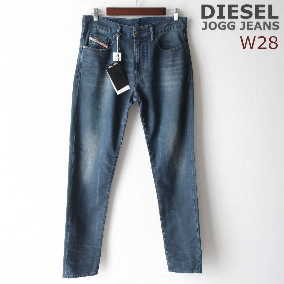 新品 未使用 ディーゼル DIESEL ジョグジーンズ D-STRUKT-NE 超ストレッチ スウェット デニム パンツ スリム 細身 メンズ W28 Sサイズ