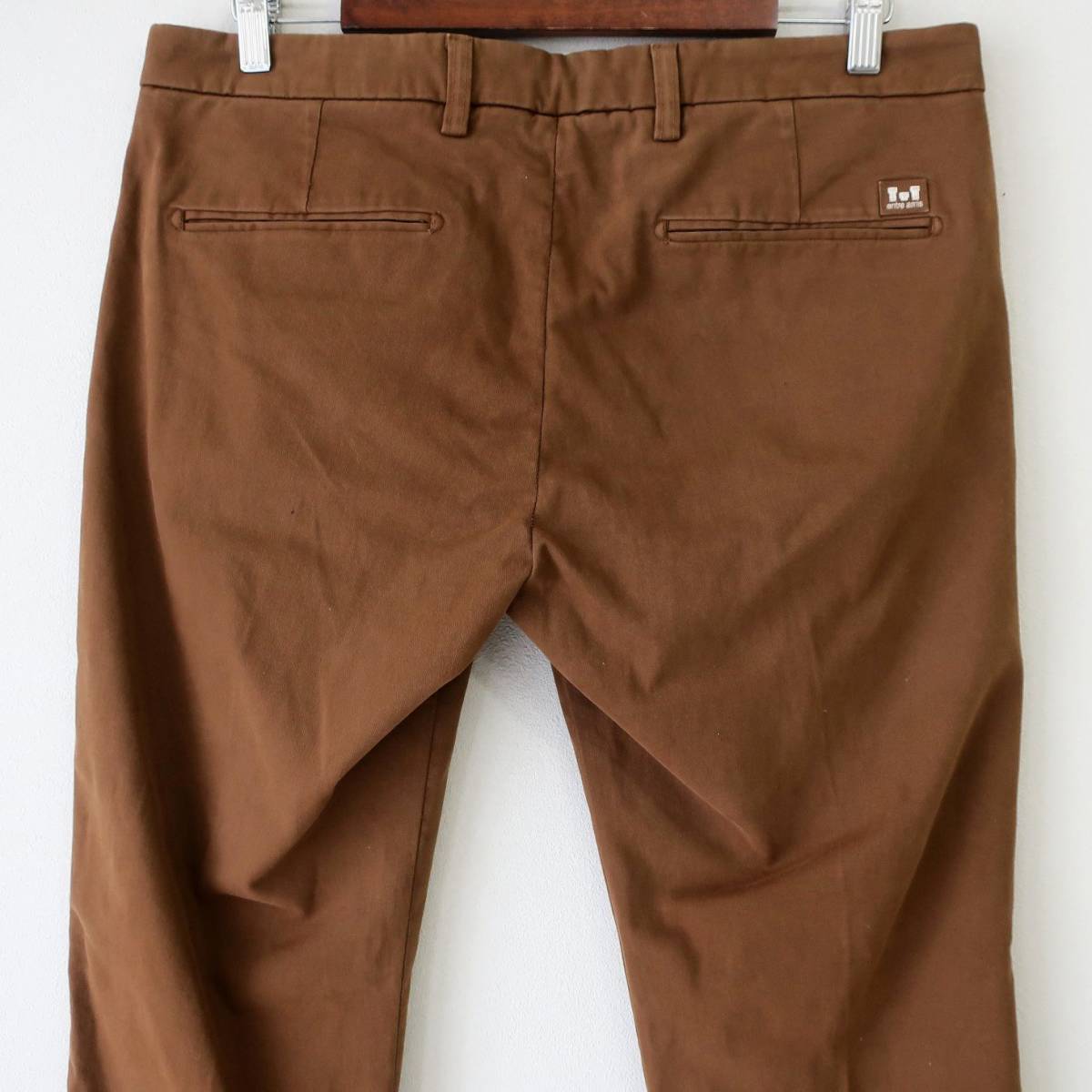  new goods unused Anne to rare mientre amis men's stretch chinos slim skinny slacks pants tea color Brown 50 / W36 XL 2L