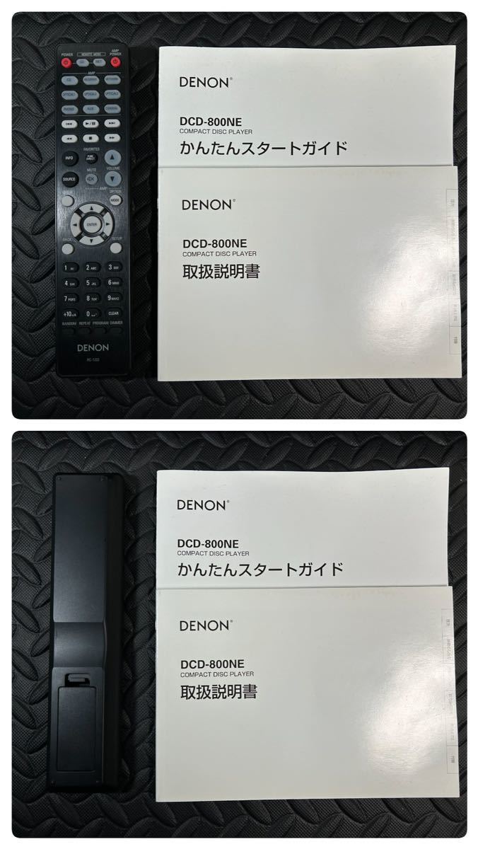 ジャンク品 DENON デノン CDプレーヤー DCD-800NE リモコン 説明書付きの画像9