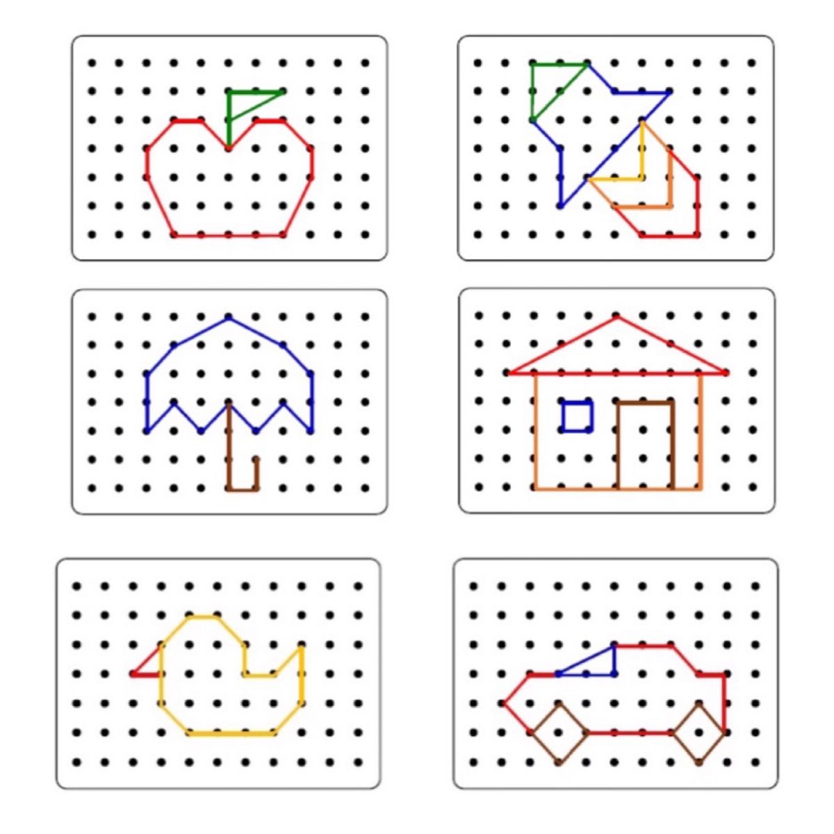 モンテッソーリ ひもとおしボード おえかきパズル【知育玩具 保育教材 発達療育】