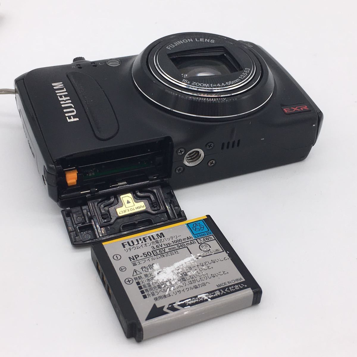 FUJI FILM 富士フィルム FinePix F600EXR ファインピクス ブラック コンデジ デジカメ デジタル カメラ 通電確認済 現状品_画像10