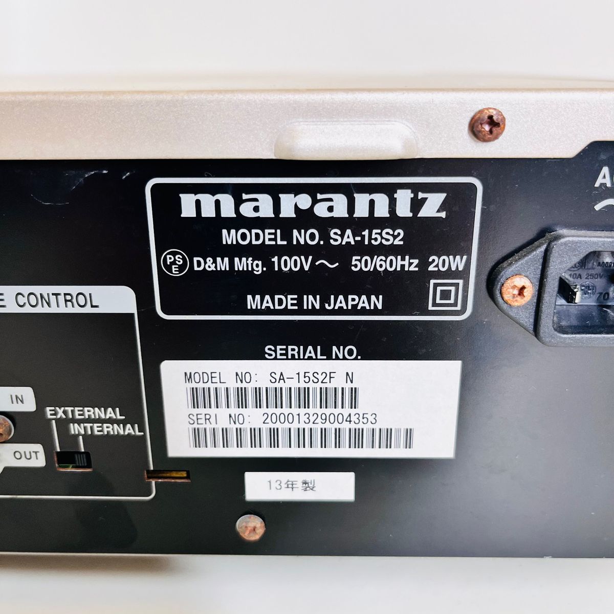 marantz マランツ SACD CD プレーヤー　SA-15S2 動作品_画像5