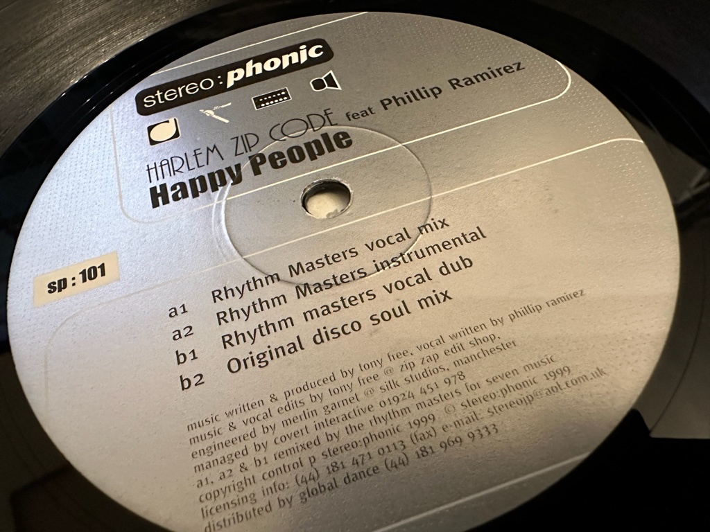 12”★Harlem Zip Code Feat. Phillip Ramirez / Happy People / Rhythm Masters / ディスコ・ヴォーカル・ハウス！の画像1