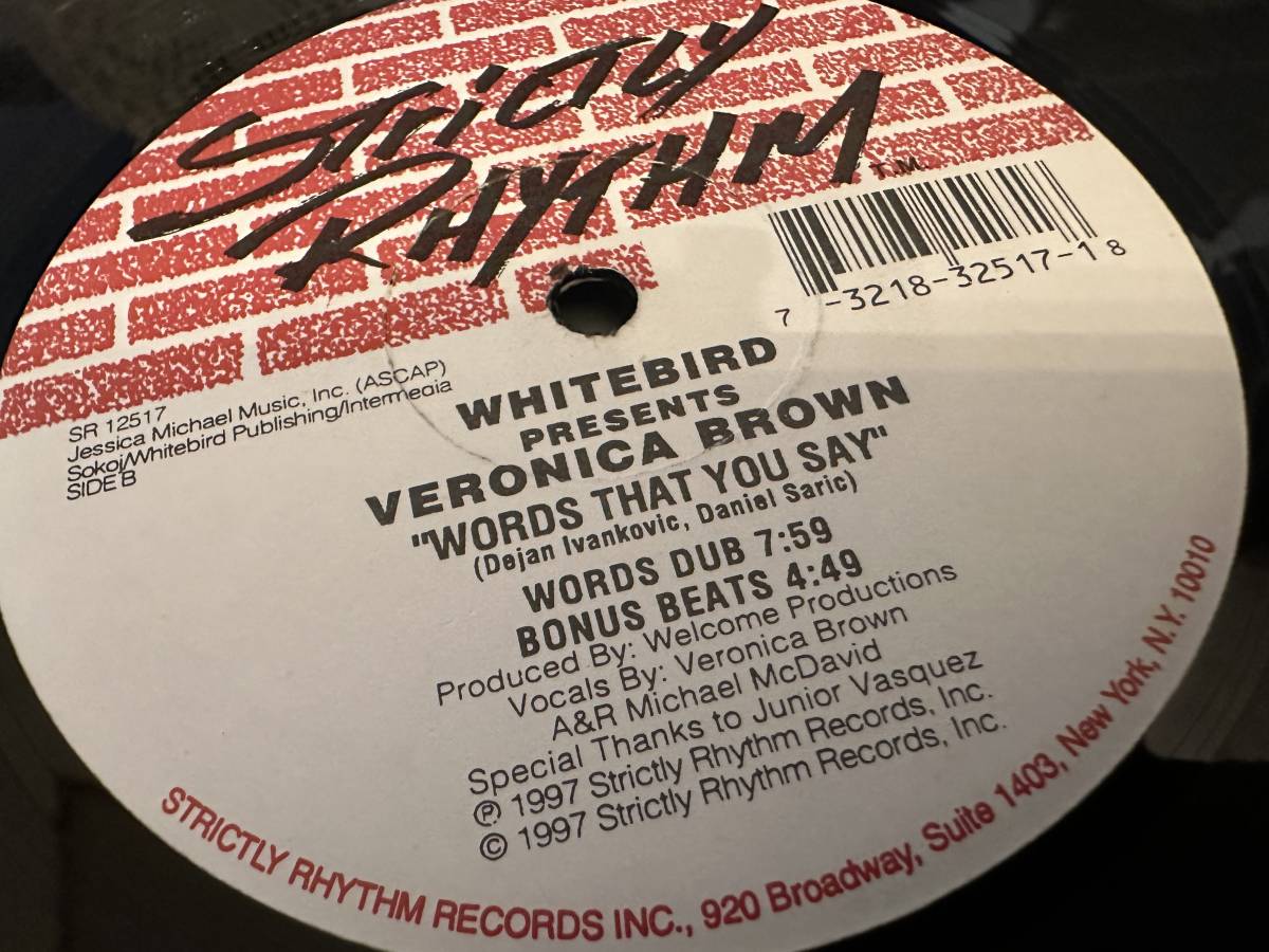 12”★Whitebird Presents Veronica Brown / Words That You Say / ヴォーカル・ハウス！_画像4