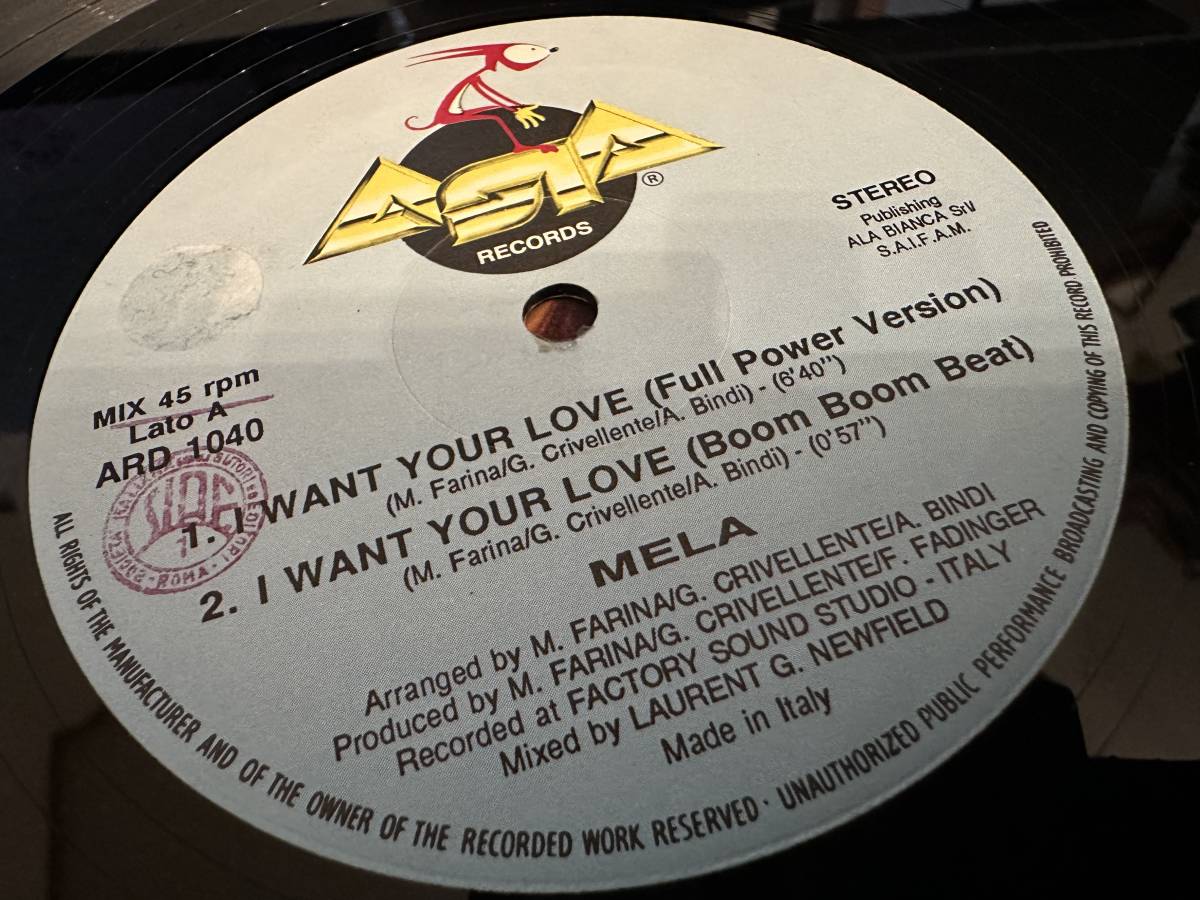 12”★Laurie / Mela / Sweet Lover / I Want Your Love / ユーロビート / ハイエナジー！_画像4