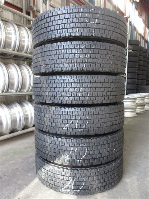 送料無料　スタッドレス　225/80R17.5　DUNLOP　SP081　19～20年　4トン17.5×6.00　6穴　再塗装　6本　フォワード　レンジャー ファイター_画像7