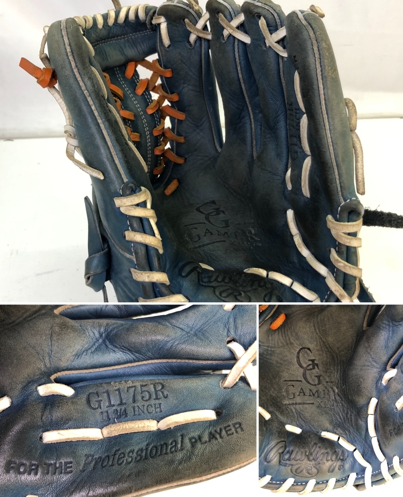 【6682】[1円~] 野球 グローブ 3点セット Rawlings 美津和タイガー R9 SERIES GAMER ローリングス ミツワタイガー 現状品_画像2