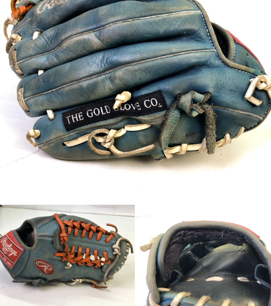 【6682】[1円~] 野球 グローブ 3点セット Rawlings 美津和タイガー R9 SERIES GAMER ローリングス ミツワタイガー 現状品_画像3