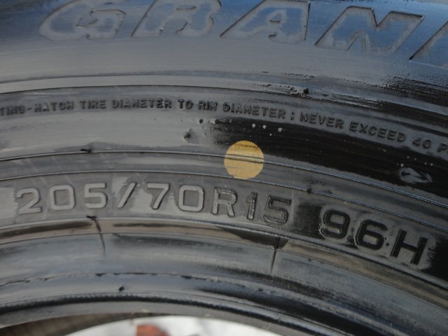 ☆3355 イボ付 DUNLOP GRANDTREK PT3 205/70R15 4本 2015年製_画像9