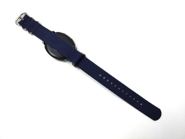  нейлоновый милитари ремешок наручные часы текстильный ремень nato модель темно-синий 20mm