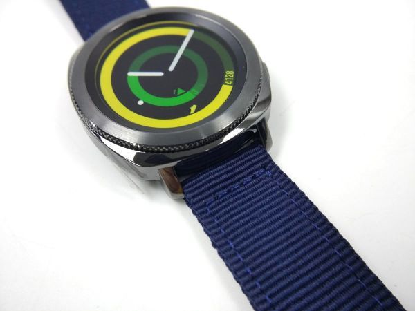 ナイロン製ミリタリーストラップ 交換用腕時計ベルト ネイビー 18mm_画像6