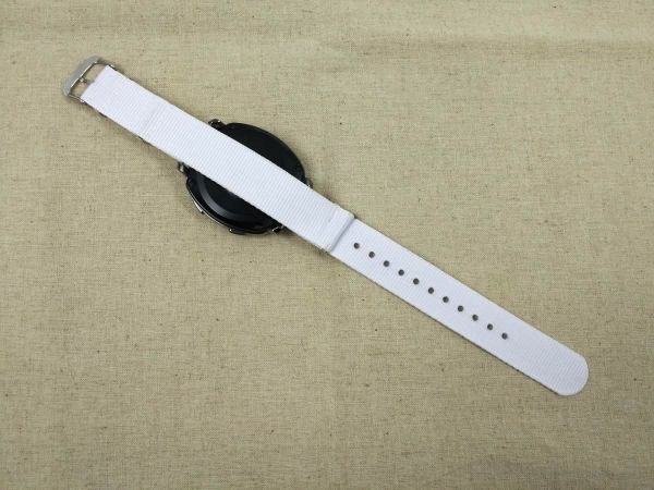 natoタイプ ナイロン製ミリタリーストラップ 腕時計布ベルト ホワイト 18mm_画像5