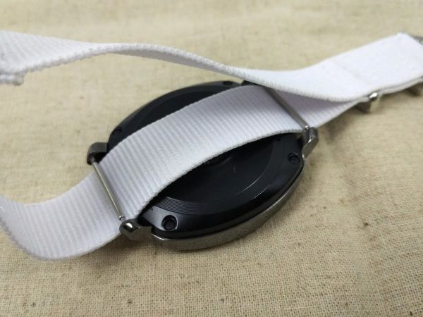 natoタイプ ナイロン製ミリタリーストラップ 腕時計布ベルト ホワイト 18mm_画像4