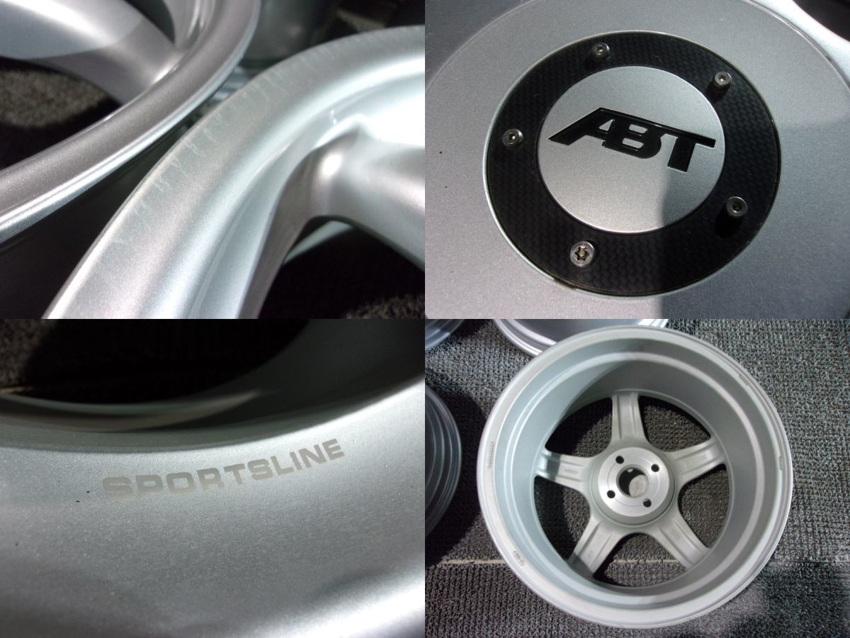 ★未使用!★ABT アプト OZ SPORTS LINE スポーツライン 17インチホイール 7.5J+35 4穴 PCD100 4本 / 4Q12-1593_画像7