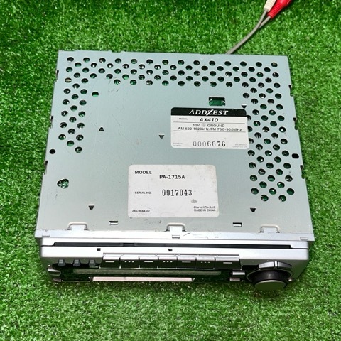 アゼスト　カセット　プレイヤー　AX410　　PA-1715A　1DIN　現状品_画像3