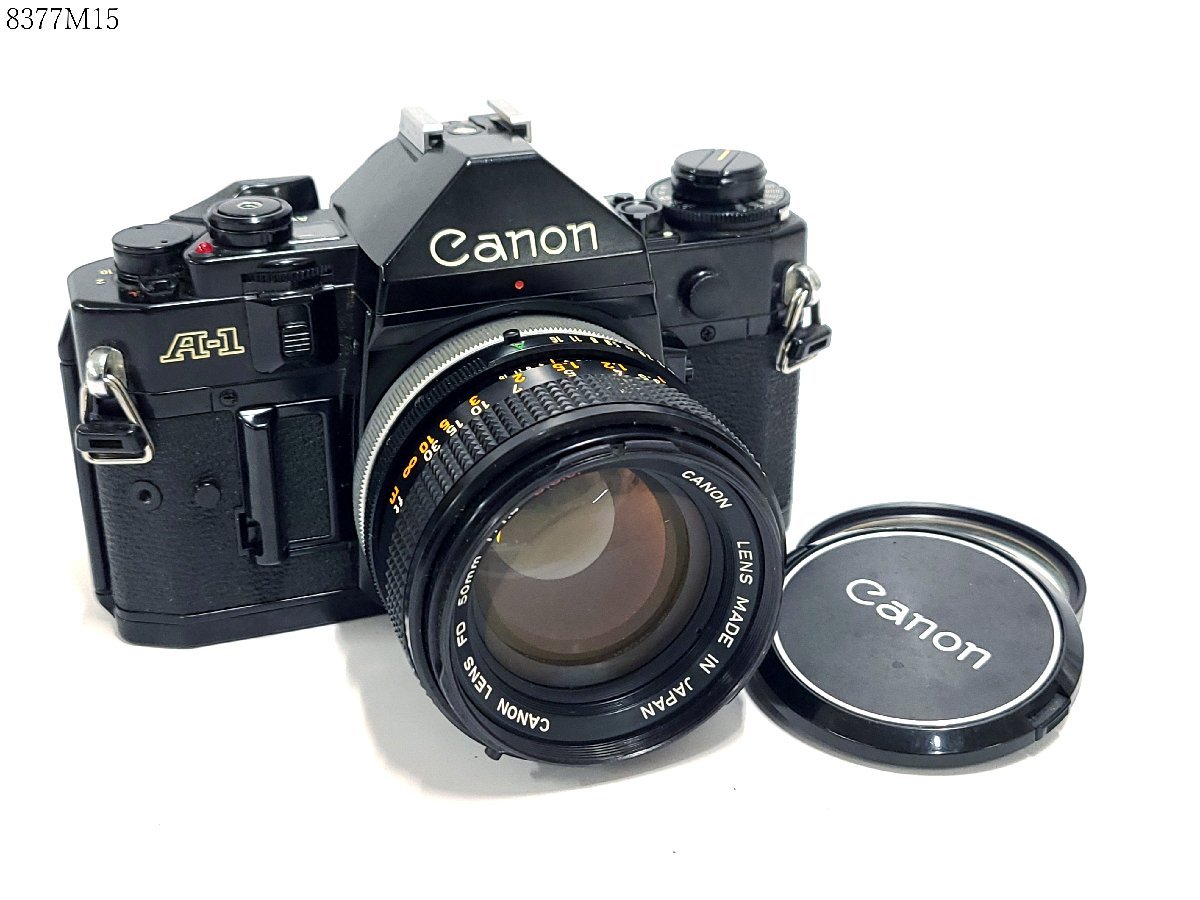 ★Canon A-1 FD 50mm 1.4 S.S.C. キャノン ブラックボディ レンズ 一眼レフ フィルムカメラ 8377M15-5_画像1