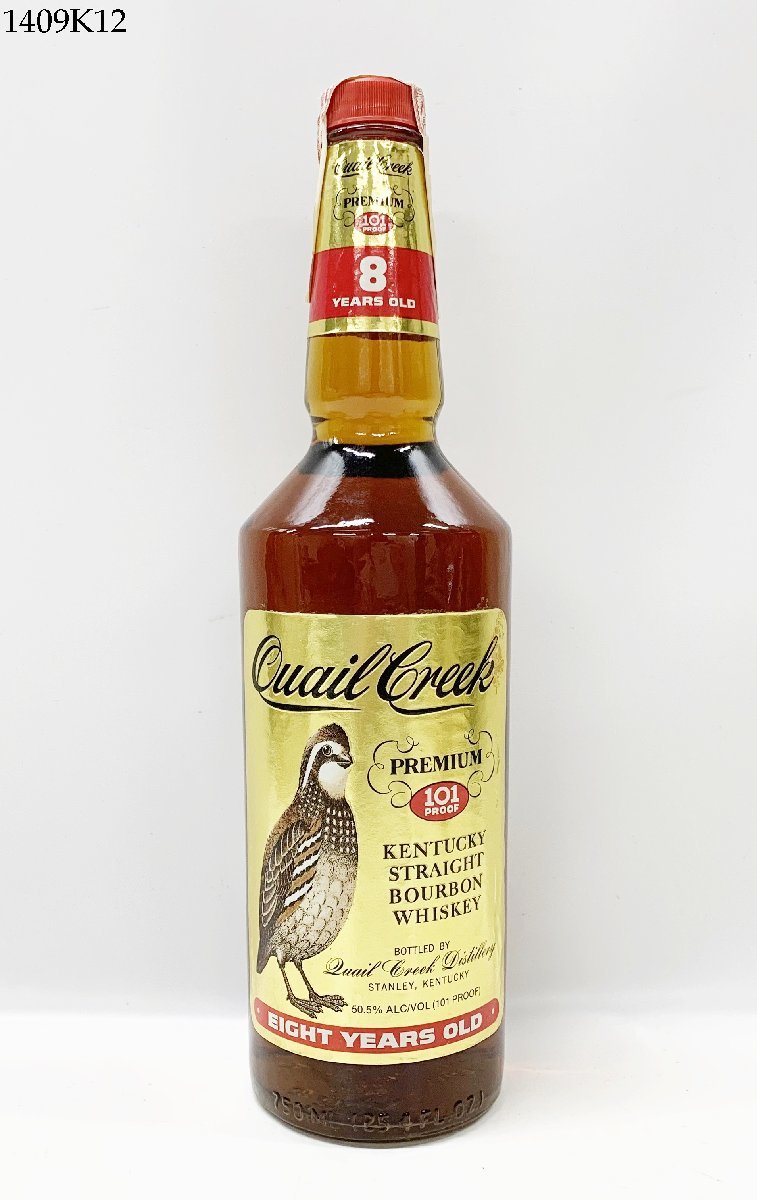 ★未開栓 Quail Creek クエイル・クリーク 8年 プレミアム 750ml 50.5% バーボン ウイスキー 特級 洋酒 古酒 1409K12_画像1