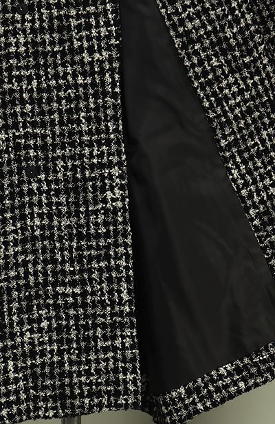 【和遊館】KOG178　日本製 ループツイード へちま衿 和装用 ロングコート 黒色_画像5